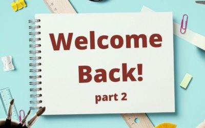 Welcome Back!  Part 2:  30-minute speech therapy sessions