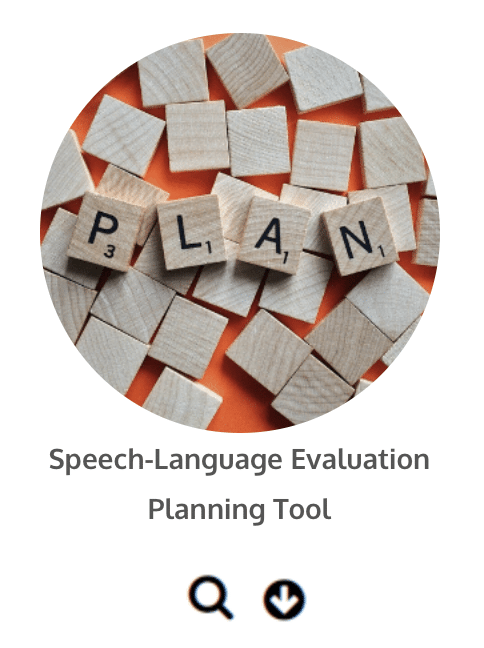 Speech language evaluations